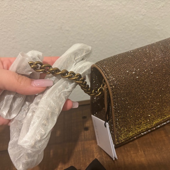 Kurt Geiger Glittering Brown Crossbody Bag - Picture 4 of 14